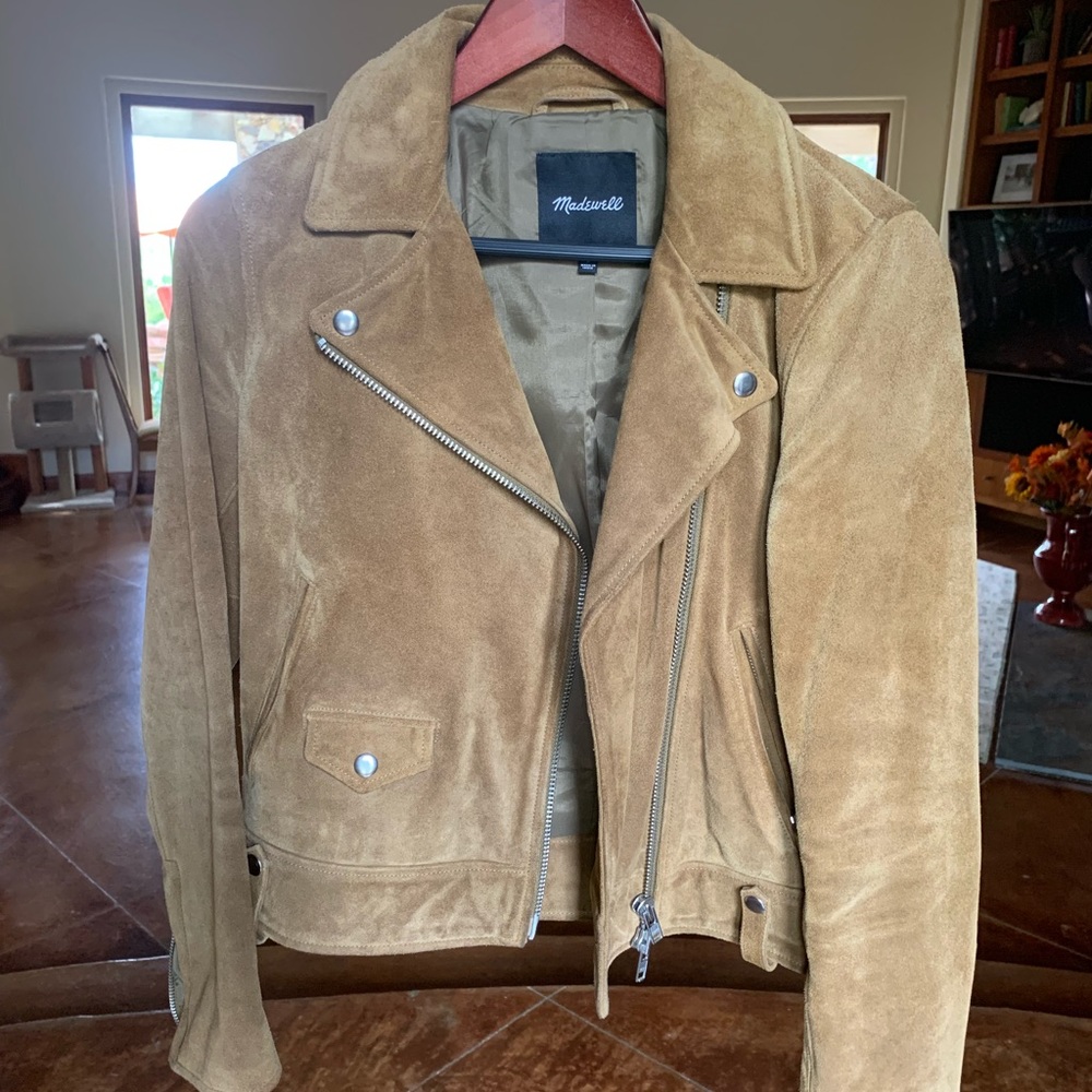 Madewell brown suede jacket